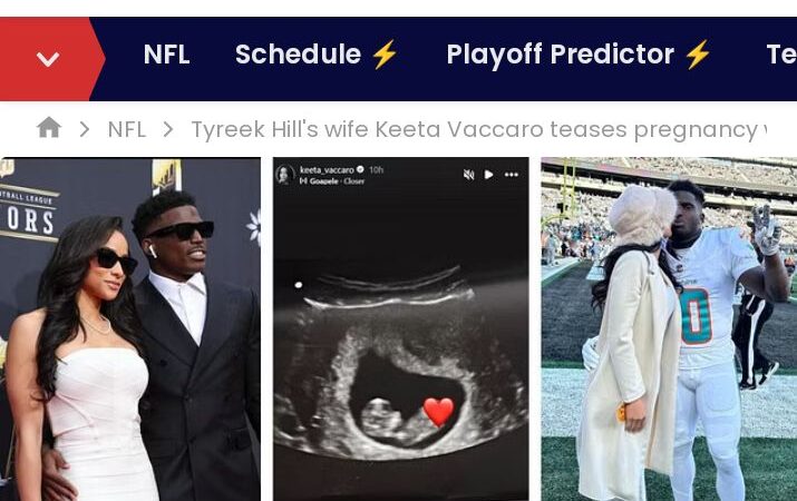 Tyreek Hill’s wife Keeta Vaccaro teases pregnancy with Dolphins superstar
